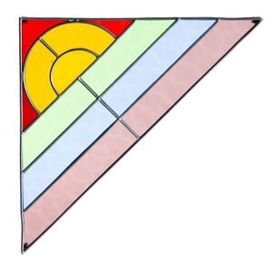 NEW Vivaterra Rainbow Stained Glass Corner Art Bracket V5698